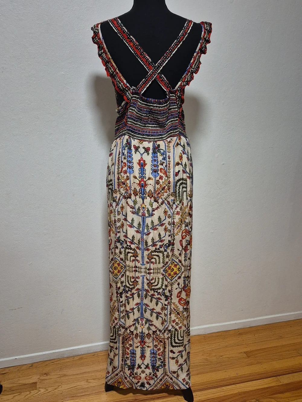 Anthropologie Valerie Embroidered Maxi Dress Sz 16 Excellent Condition - Picture 7 of 15